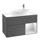 Villeroy &amp; Boch Finion 梳妝台，適用於檯面洗臉盆，附 2 個拉出式隔層