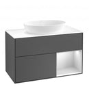 Villeroy &amp; Boch Finion 梳妝台，適用於檯面洗臉盆，附 2 個拉出式隔層