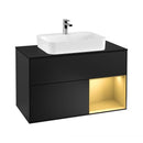 Villeroy & Boch Finion vanity unit with 3 pull-out compartments for countertop basins, rack element right