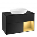 Villeroy &amp; Boch Finion 梳妝台，適用於檯面洗臉盆，附 2 個拉出式隔層