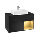 Villeroy & Boch Finion vanity unit with 3 pull-out compartments for countertop basins, rack element right