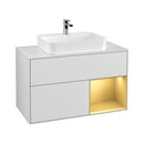 Villeroy & Boch Finion vanity unit with 3 pull-out compartments for countertop basins, rack element right