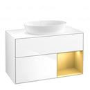 Villeroy &amp; Boch Finion 梳妝台，適用於檯面洗臉盆，附 2 個拉出式隔層