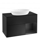 Villeroy &amp; Boch Finion 梳妝台，適用於檯面洗臉盆，附 2 個拉出式隔層