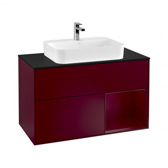 Villeroy & Boch Finion vanity unit with 3 pull-out compartments for countertop basins, rack element right