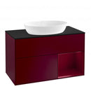 Villeroy &amp; Boch Finion 梳妝台，適用於檯面洗臉盆，附 2 個拉出式隔層