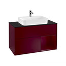 Villeroy & Boch Finion vanity unit with 3 pull-out compartments for countertop basins, rack element right