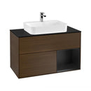 Villeroy & Boch Finion vanity unit with 3 pull-out compartments for countertop basins, rack element right
