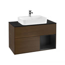 Villeroy & Boch Finion vanity unit with 3 pull-out compartments for countertop basins, rack element right