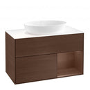 Villeroy &amp; Boch Finion 梳妝台，適用於檯面洗臉盆，附 2 個拉出式隔層