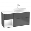 Villeroy & Boch Finion vanity unit for countertop washbasin with 3 pull-out compartments, rack element left