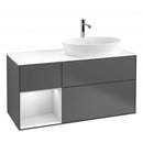 Villeroy & Boch Finion vanity unit for countertop washbasin with 3 pull-out compartments, rack element left