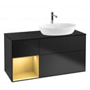 Villeroy & Boch Finion vanity unit for countertop washbasin with 3 pull-out compartments, rack element left