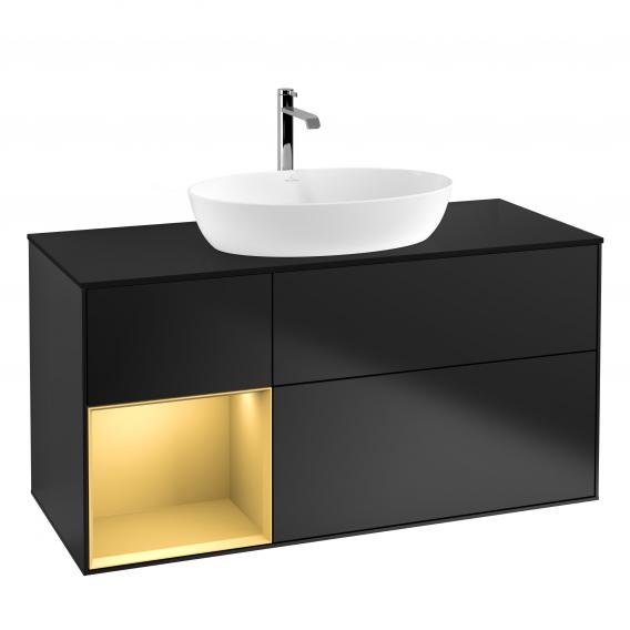 Villeroy & Boch Finion vanity unit for countertop washbasin with 3 pull-out compartments, rack element left
