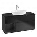 Villeroy & Boch Finion vanity unit for countertop washbasin with 3 pull-out compartments, rack element left