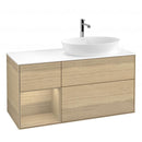 Villeroy & Boch Finion vanity unit for countertop washbasin with 3 pull-out compartments, rack element left