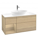 Villeroy & Boch Finion vanity unit for countertop washbasin with 3 pull-out compartments, rack element left