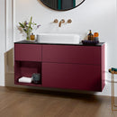 Villeroy & Boch Finion vanity unit with 3 pull-out compartments for countertop basins, rack element left