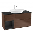 Villeroy & Boch Finion vanity unit for countertop washbasin with 3 pull-out compartments, rack element left