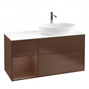 Villeroy & Boch Finion vanity unit for countertop washbasin with 3 pull-out compartments, rack element left
