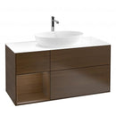 Villeroy & Boch Finion vanity unit for countertop washbasin with 3 pull-out compartments, rack element left