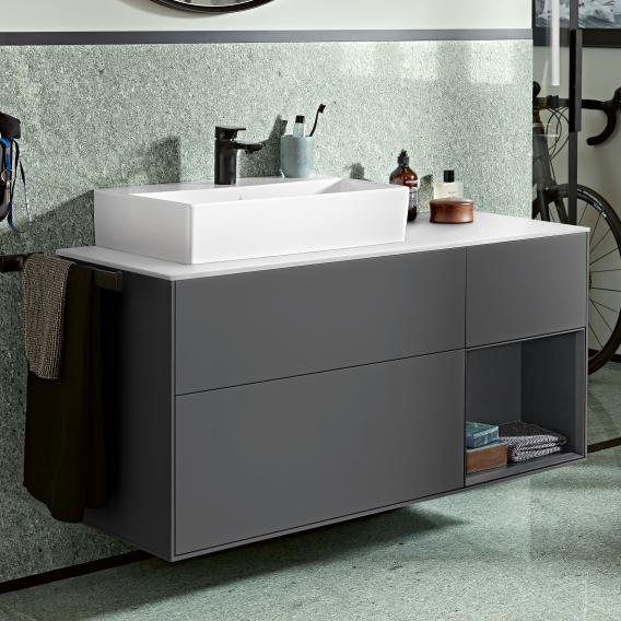 Villeroy & Boch Finion vanity unit with 3 pull-out compartments for countertop basins, rack element right