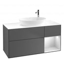 Villeroy &amp; Boch Finion 梳妝台，適用於檯面洗臉盆，附 3 個拉出式隔層，右側置物架