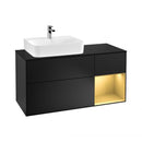 Villeroy & Boch Finion vanity unit with 3 pull-out compartments for countertop basins, rack element right