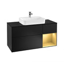 Villeroy & Boch Finion vanity unit with 3 pull-out compartments for countertop basins, rack element