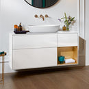 Villeroy &amp; Boch Finion 梳妝台，適用於檯面洗臉盆，附 3 個拉出式隔層，右側置物架