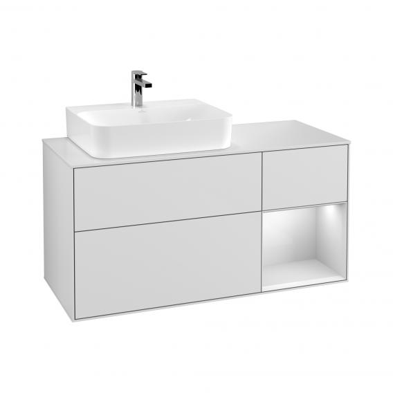 Villeroy & Boch Finion vanity unit with 3 pull-out compartments for countertop basins, rack element right