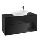 Villeroy &amp; Boch Finion 梳妝台，適用於檯面洗臉盆，附 3 個拉出式隔層，右側置物架