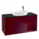 Villeroy &amp; Boch Finion 梳妝台，適用於檯面洗臉盆，附 3 個拉出式隔層，右側置物架