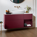 Villeroy &amp; Boch Finion 梳妝台，適用於檯面洗臉盆，附 3 個拉出式隔層，右側置物架