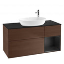 Villeroy &amp; Boch Finion 梳妝台，適用於檯面洗臉盆，附 3 個拉出式隔層，右側置物架