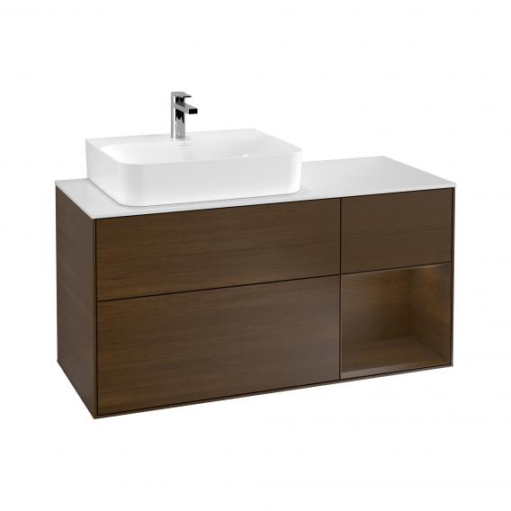 Villeroy & Boch Finion vanity unit with 3 pull-out compartments for countertop basins, rack element right