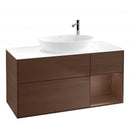 Villeroy &amp; Boch Finion 梳妝台，適用於檯面洗臉盆，附 3 個拉出式隔層，右側置物架