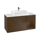 Villeroy & Boch Finion vanity unit with 3 pull-out compartments for countertop basins, rack element right