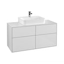 Villeroy & Boch Finion vanity unit with 4 pull-out compartments for countertop basins
