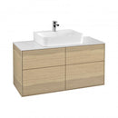 Villeroy & Boch Finion vanity unit with 4 pull-out compartments for countertop basins