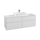 Villeroy & Boch Finion vanity unit with 4 pull-out compartments for countertop basins