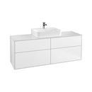 Villeroy & Boch Finion vanity unit with 4 pull-out compartments for countertop basins