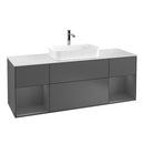 Villeroy & Boch Finion vanity unit for countertop basin with 4 pull-out compartments, rack element left & right