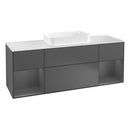 Villeroy & Boch Finion vanity unit for countertop basin with 4 pull-out compartments, rack element left & right