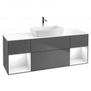 Villeroy & Boch Finion vanity unit for countertop washbasin with 4 pull-out compartments, rack element left & right