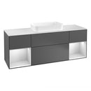 Villeroy & Boch Finion vanity unit for countertop basin with 4 pull-out compartments, rack element left & right