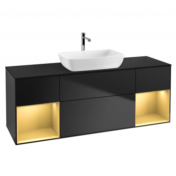 Villeroy & Boch Finion vanity unit for countertop washbasin with 4 pull-out compartments, rack element left & right