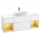 Villeroy & Boch Finion vanity unit for countertop washbasin with 4 pull-out compartments, rack element left & right
