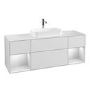 Villeroy & Boch Finion vanity unit for countertop basin with 4 pull-out compartments, rack element left & right