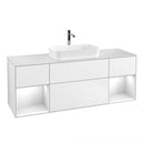 Villeroy & Boch Finion vanity unit for countertop basin with 4 pull-out compartments, rack element left & right